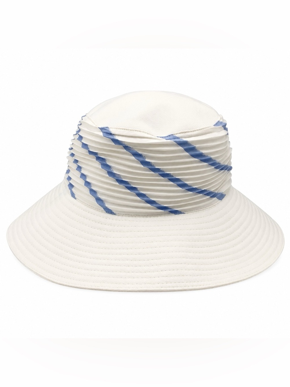 Hermès Paris Martin Margiela Striped Sun Hat Women's Size 56